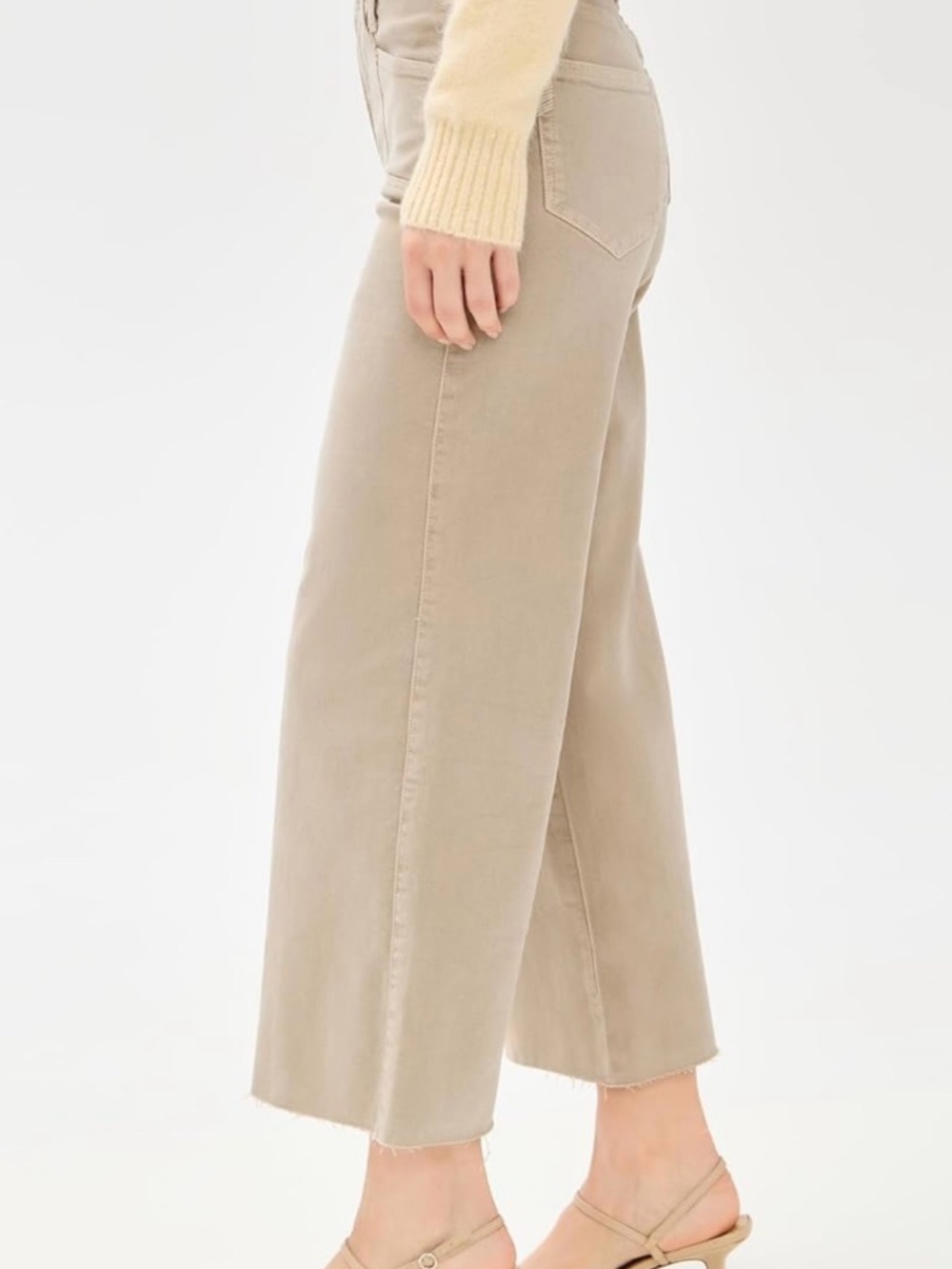 PAIGE Anessa Wide Leg Jean 28 / 6 Soft Vintage Sand NWT - Picture 7 of 7